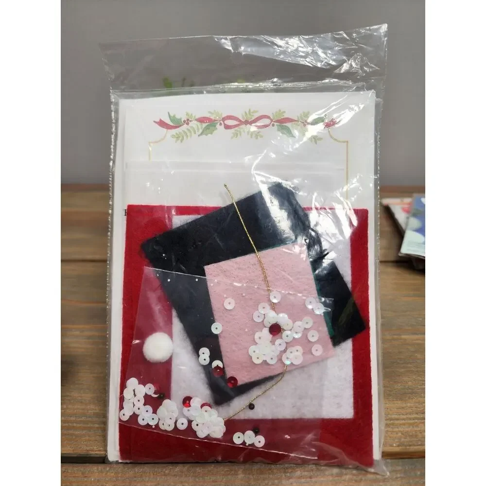 Felt Christmas Card Kit Design Works Santa